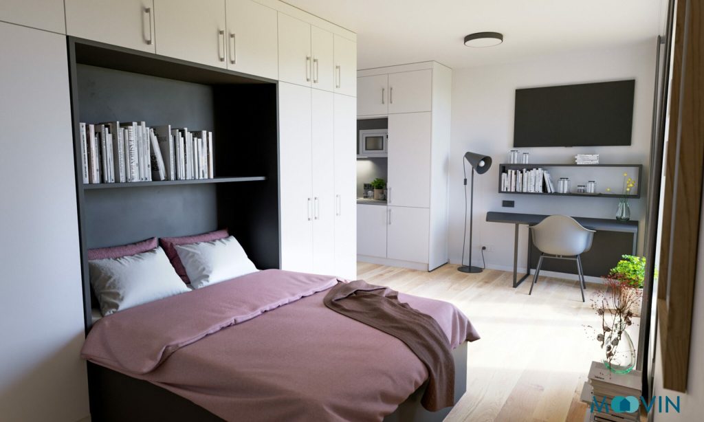 Apartment mit Bett und Stauraum – Hamburg – RBO. Quartiersentwicklung